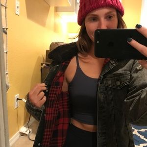 Tractr black jean jacket